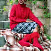Duo Cable Jumper and Socks