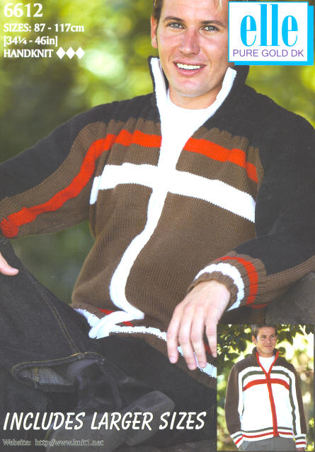 Mens striped Cardigan