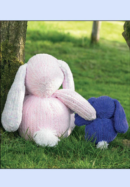 Knitted Rabbits Tails.