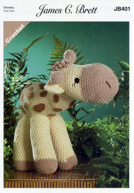 Sunshine the Giraffe. Colours shown are shades B9 and B18