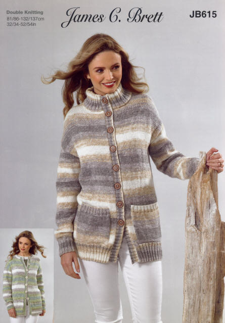 Long Line Jacket with Stand Up Neck and Round Neck Long-Line Jacket