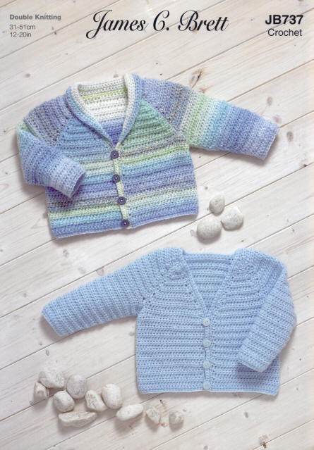 Colours shown are Baby DK BB5 and Baby Marble DK BM25
