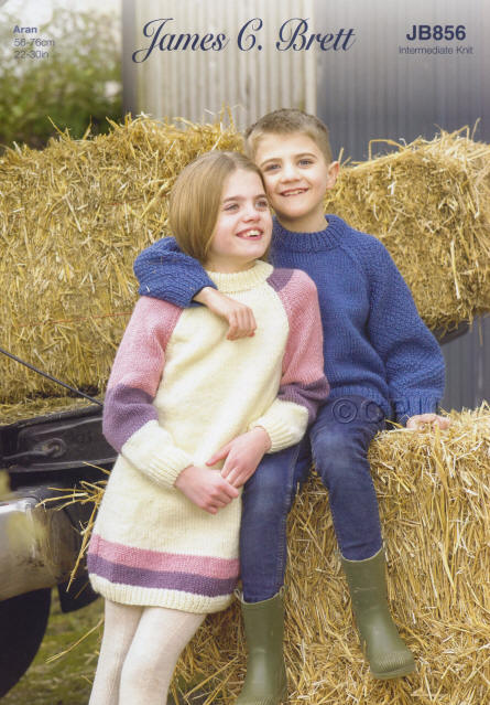 Colours shown are shades A208 and A206 - Childrens Dress and Sweater