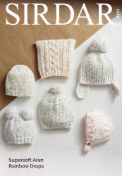 Sirdar Supersoft Aran Rainbow Drops Patterns
