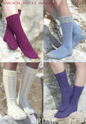 Sirdar Wool Rich Aran Patterns