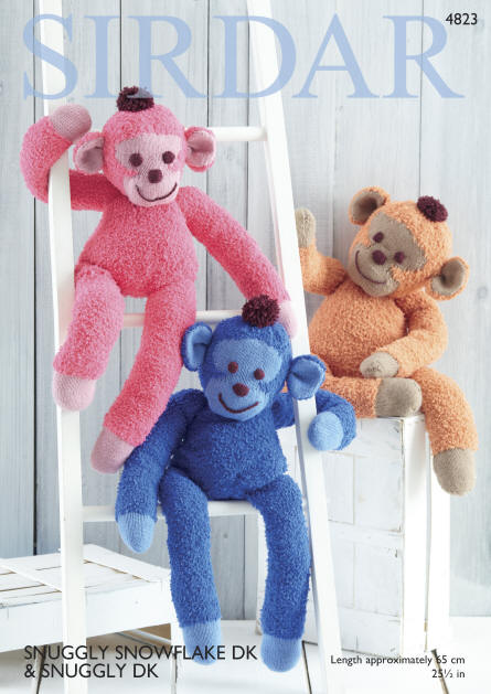 Toy Monkeys - colours shown below