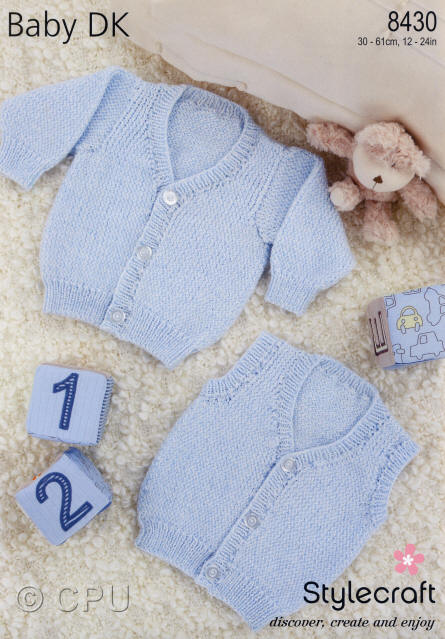  Childrens Cardigan and Waistcoat