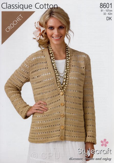  Ladies Crochet Cardigan