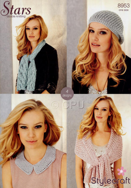 Ladies Scarf, Shawl, Collar and Beanie Hat