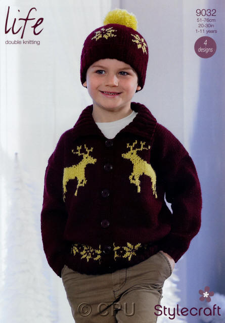 Knitted Jacket, Hat, Scarf and Leg Warmers