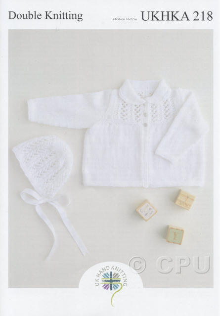Knitted Jacket and Bonnet