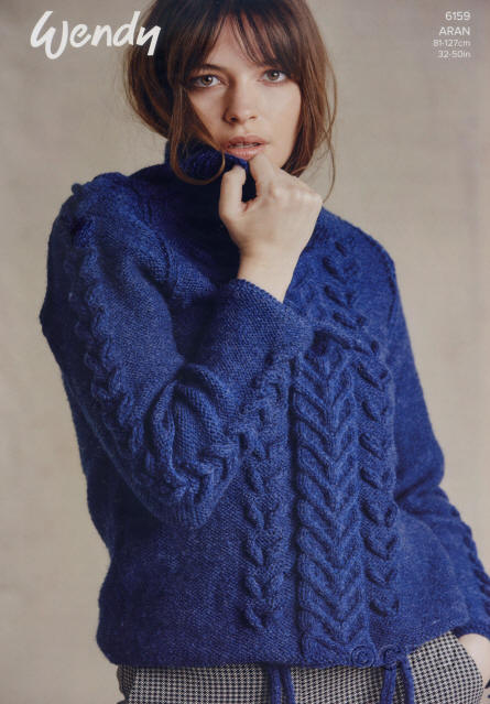 Knitted Ladies Sweater - Colour shown is Cobalt (5514)