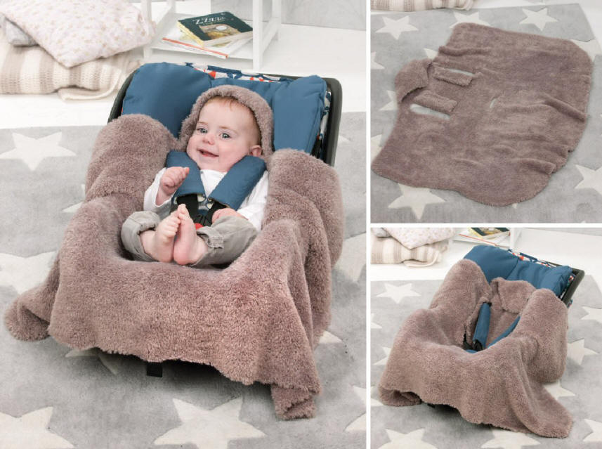 Knitted Car Seat Blanket